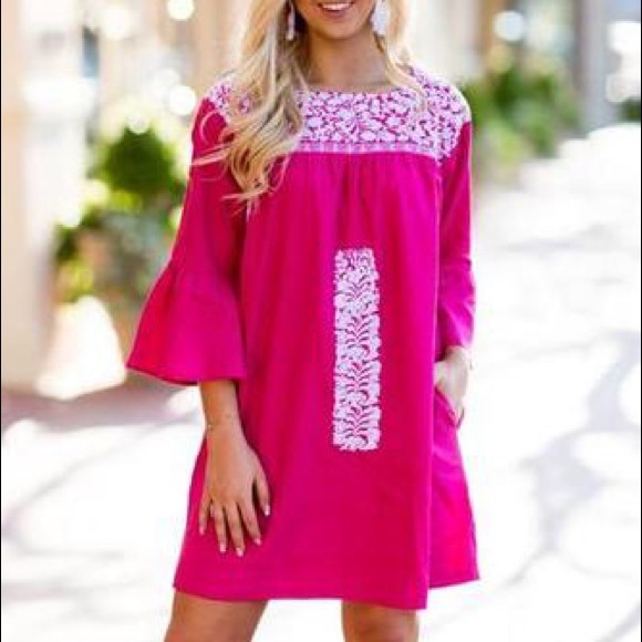 J. Marie The Margot Dress 3/4 Sleeve - Picture 3 of 7